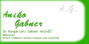 aniko gabner business card